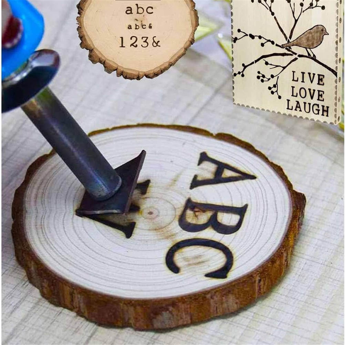 Leather Stamp Set - New Wood Burner with Letters Stamps,