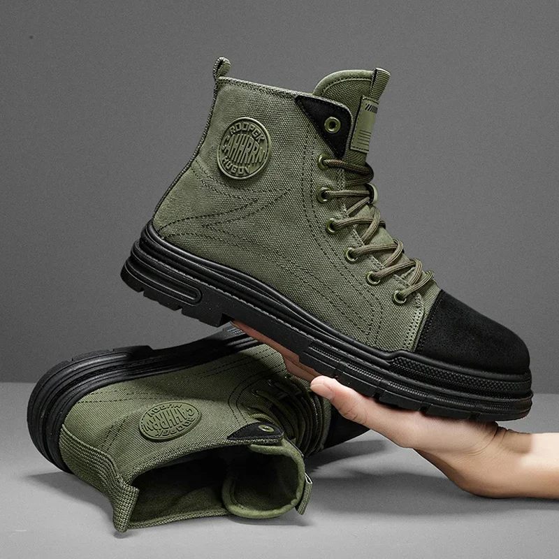 Leatherwork Designs - 2026 Mens Boots Casual Canvas Shoes