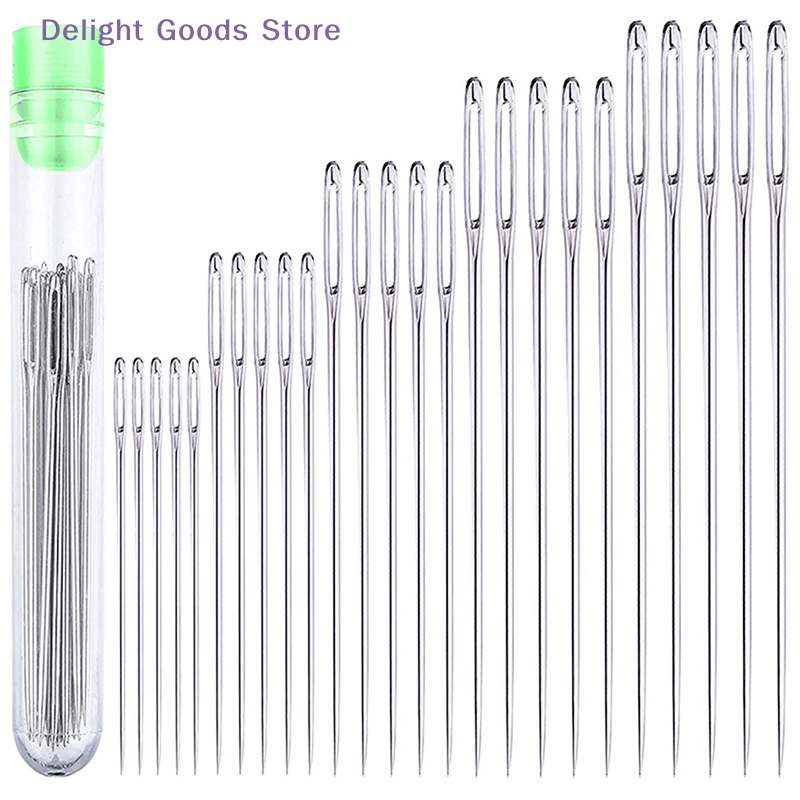 Leatherwork Hand Sewing Needles - 【D】25Pcs Large-Eye Hand-Sewing Needles High-Carbon Steel