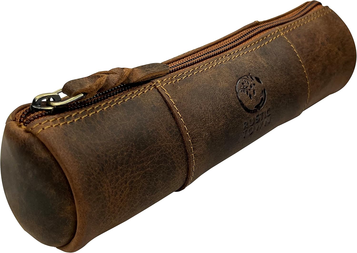 Leatherwork Images - Leather Pencil Case with Full Grain