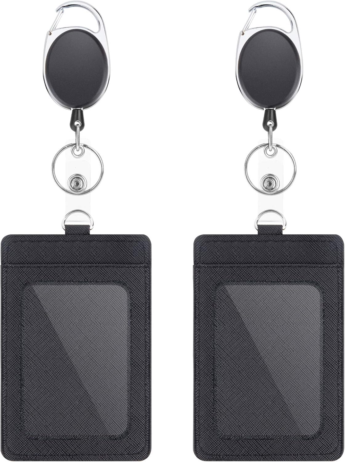 Leatherwork Images - 2 Pack Leather ID Badge Holders