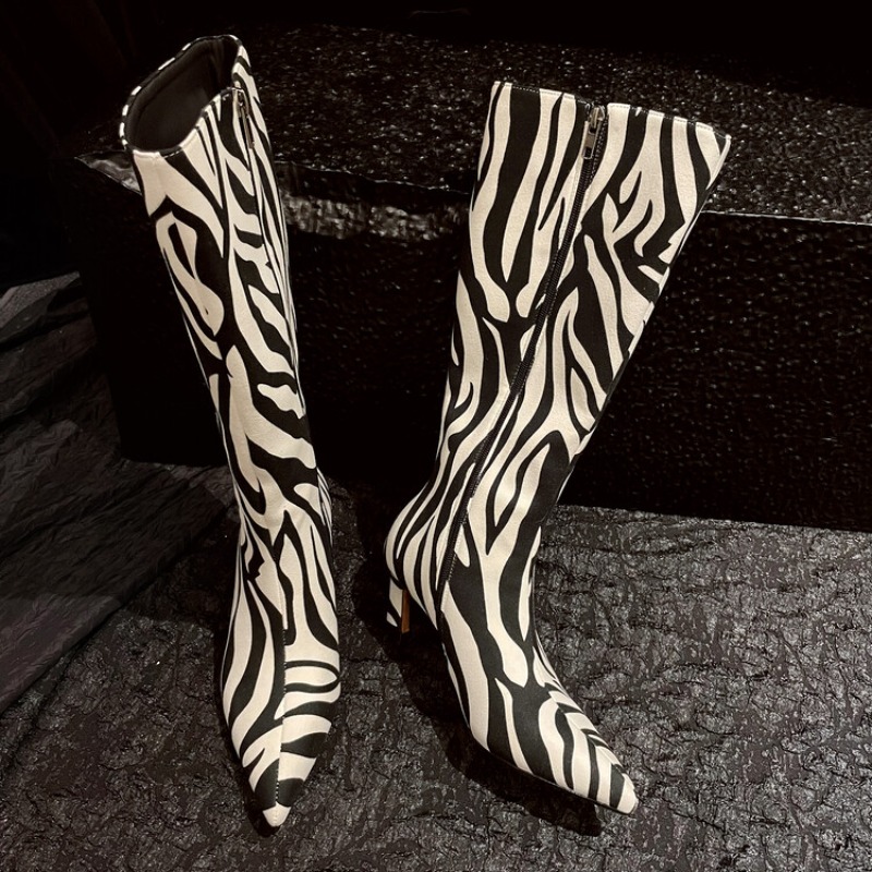 Leatherwork Patterns Free - 2023 Leopard Print Suede Calf Boots