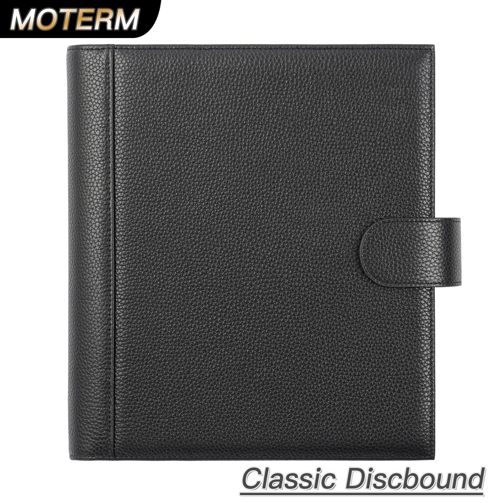 Leather Work Notepad - Moterm Genuine Leather Discbound Planner Cover