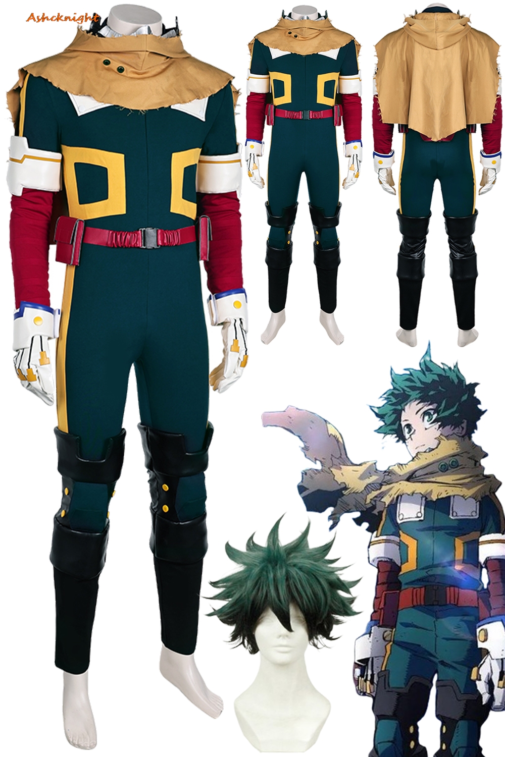 Leather Work Pants - Midoriya Izuku Cosplay Costume Hero Anime