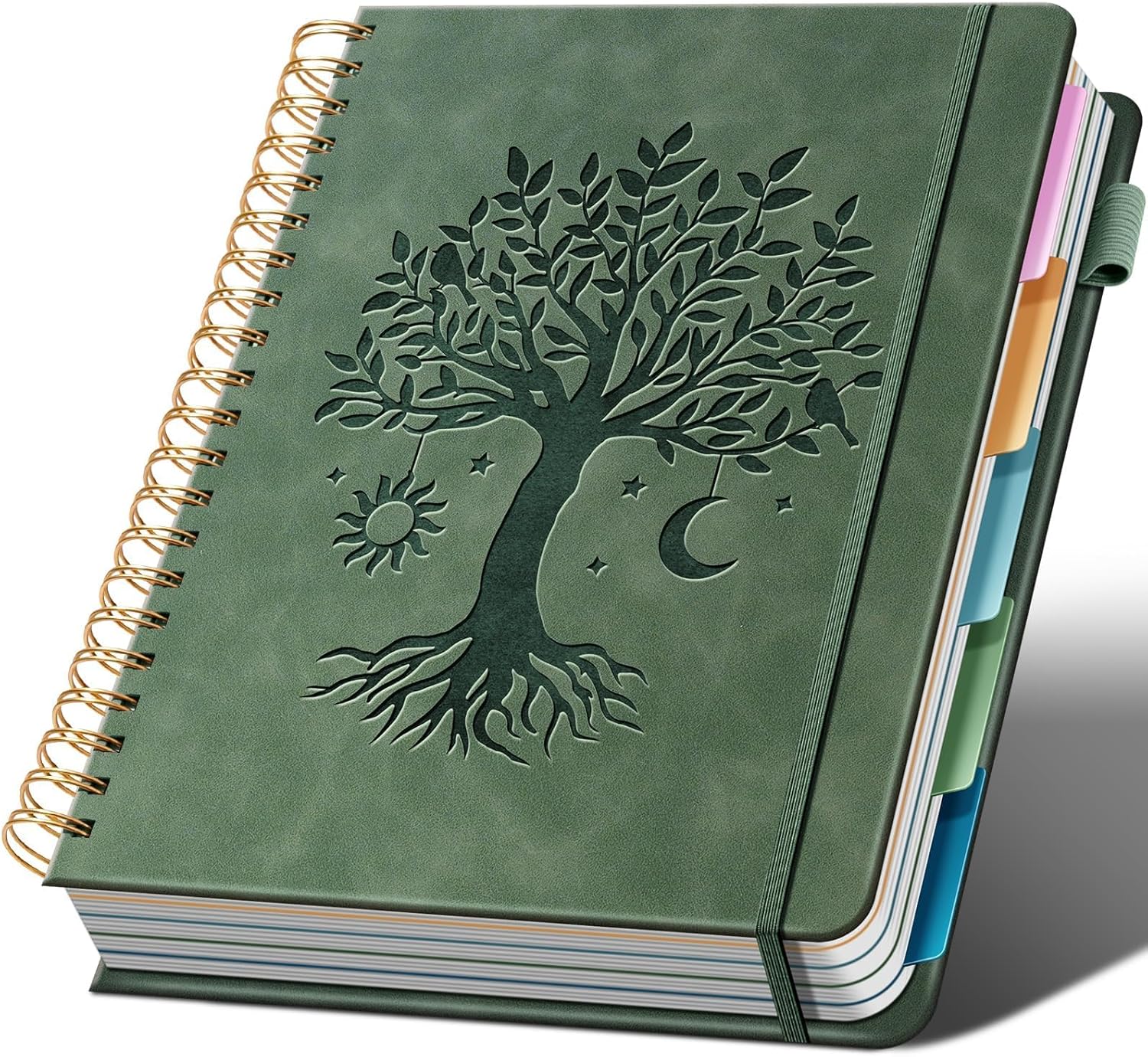 Leatherwork Images - Leather Hardcover Spiral Notebook 8.5x11, 300
