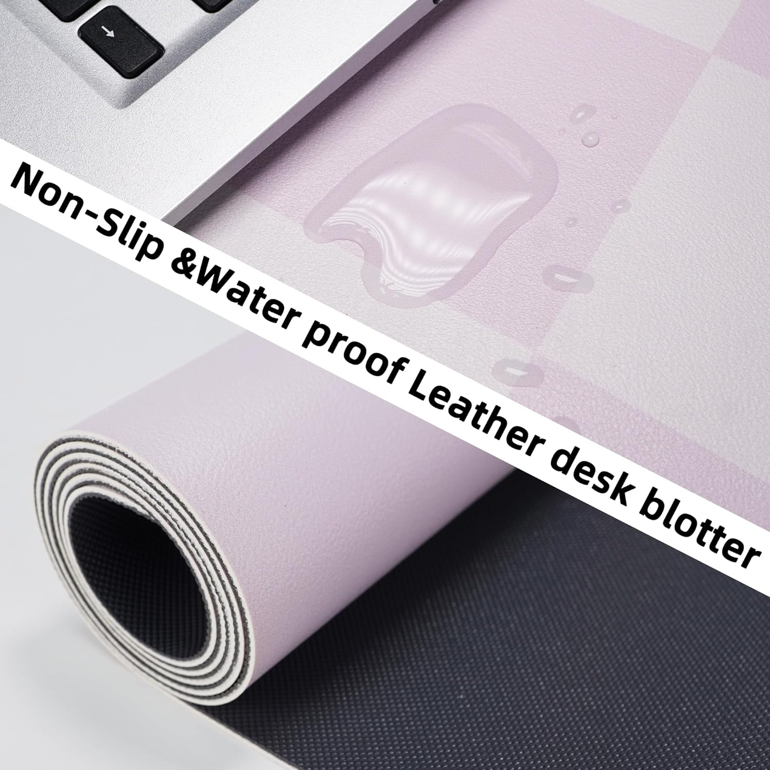Large Non-Slip Desk Pad, PU Le - Leatherwork Images 리뷰 및 가격