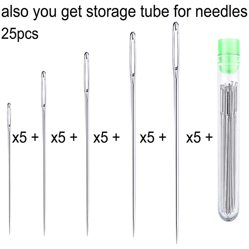 25Pcs Large-Eye Hand-Sewing Ne - Leatherwork Hand Sewing Needles 리뷰 및 가격