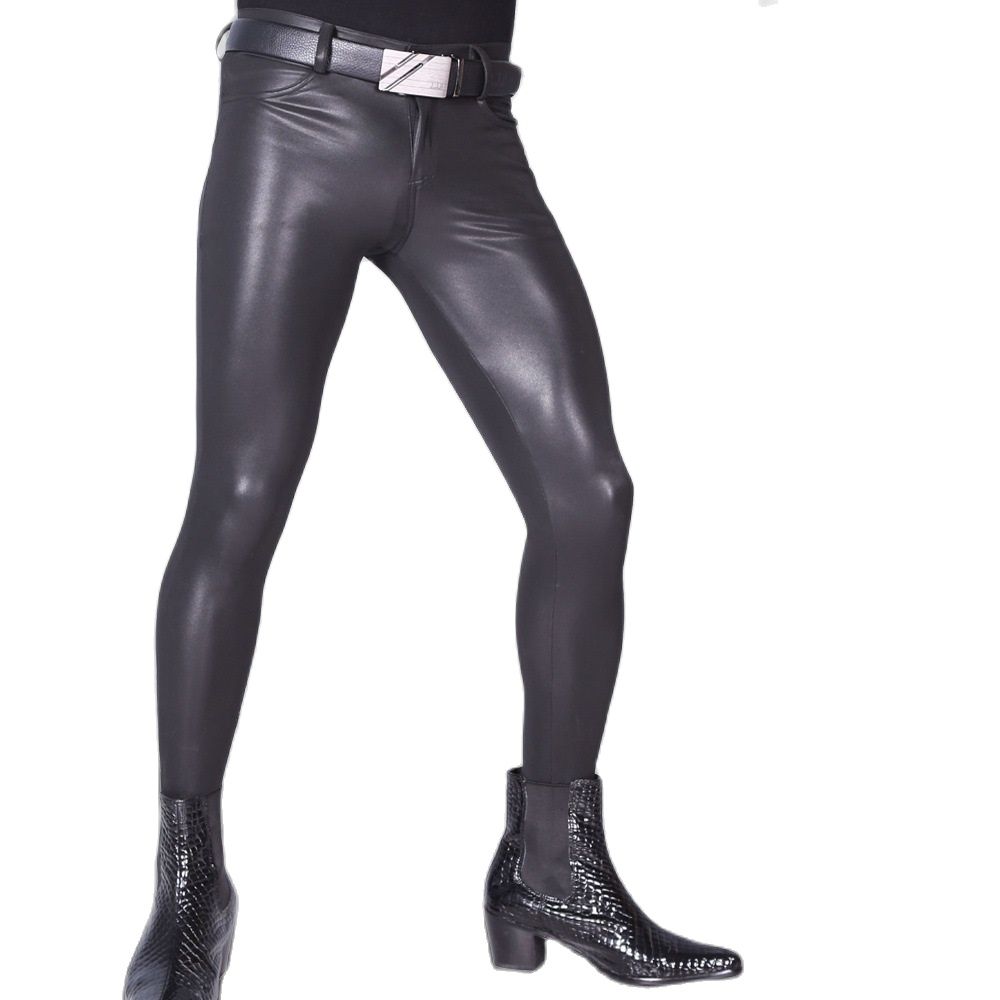 Men's Pantyhose PU Leather Pan - Leather Work Pants 리뷰 및 가격