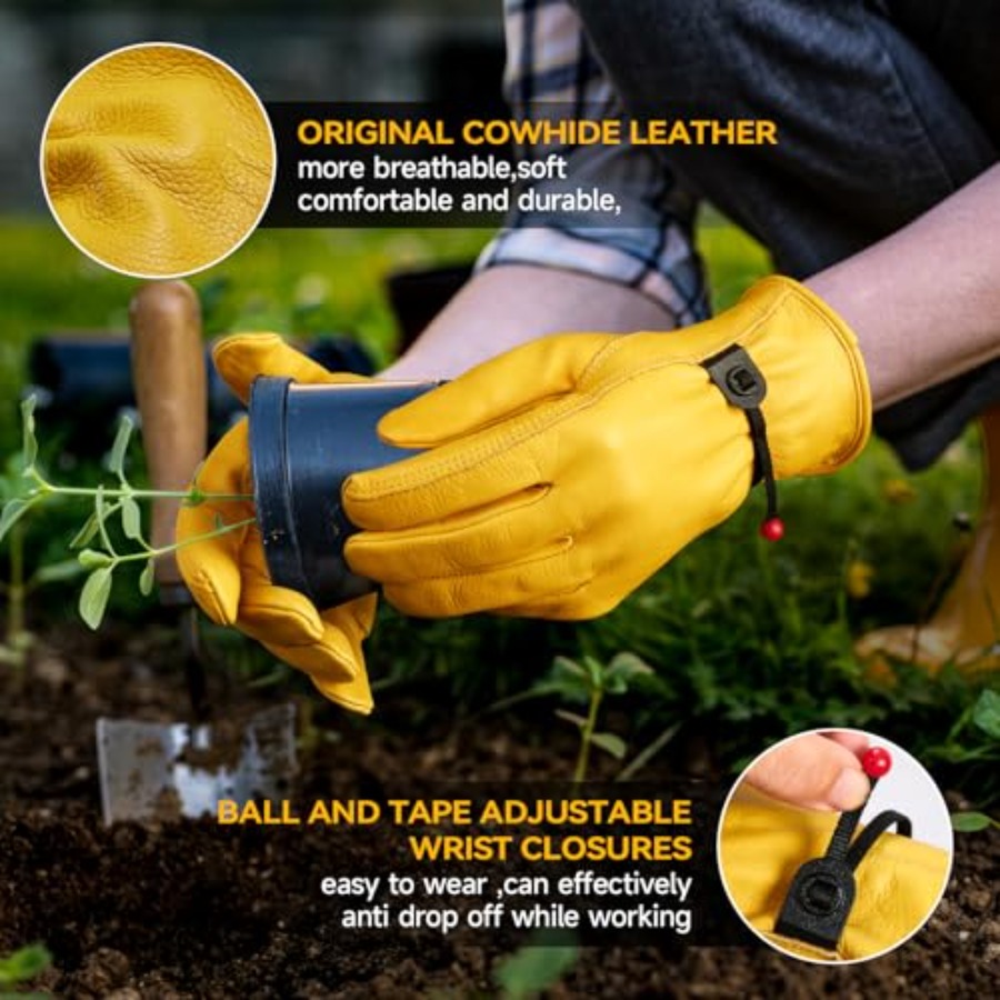 Leather Work Gloves for Men 3  - Leveling Leatherworking 리뷰 및 가격
