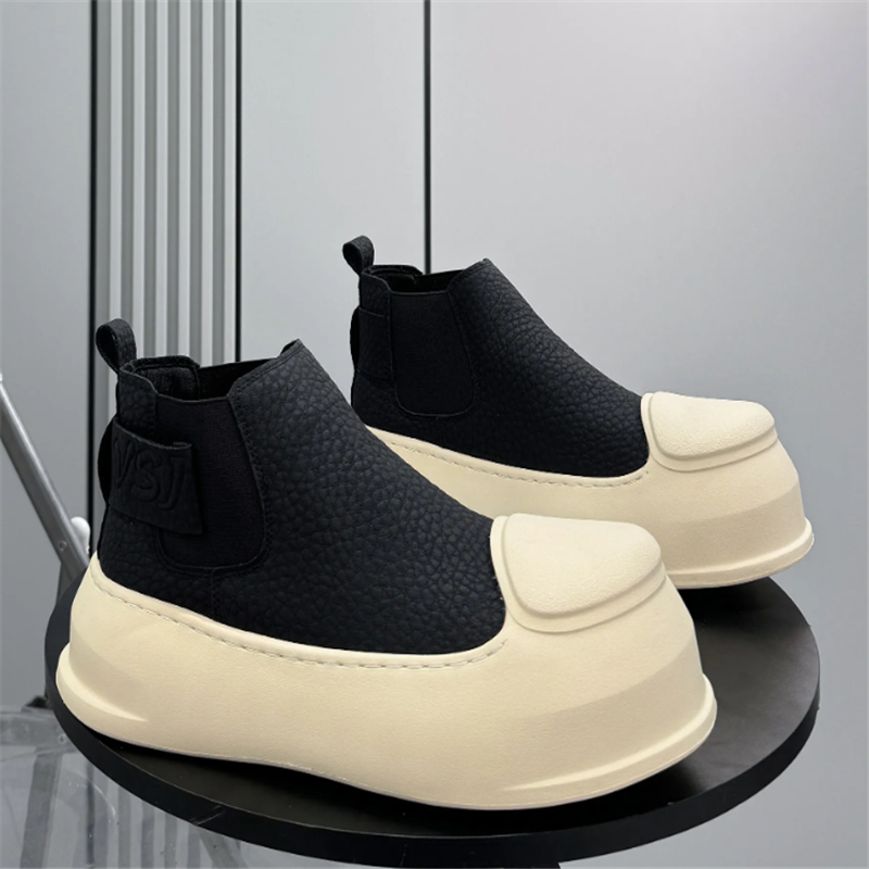 New Men's Round Toe Black Ankl - Leatherwork Designs 리뷰 및 가격