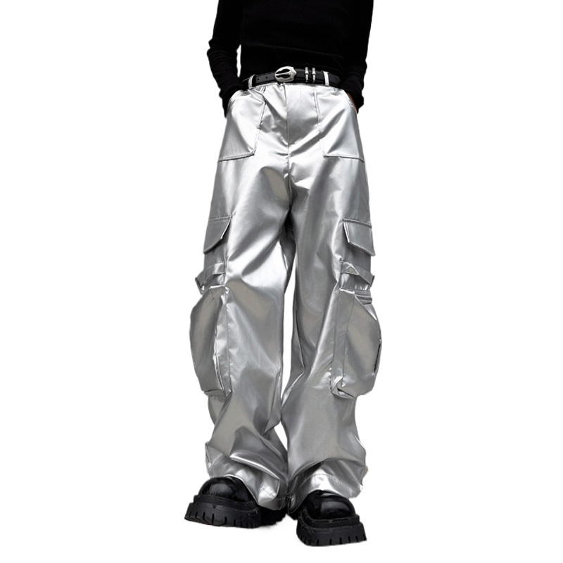 Silver Leather Pant Men Street - Leather Work Pants 리뷰 및 가격