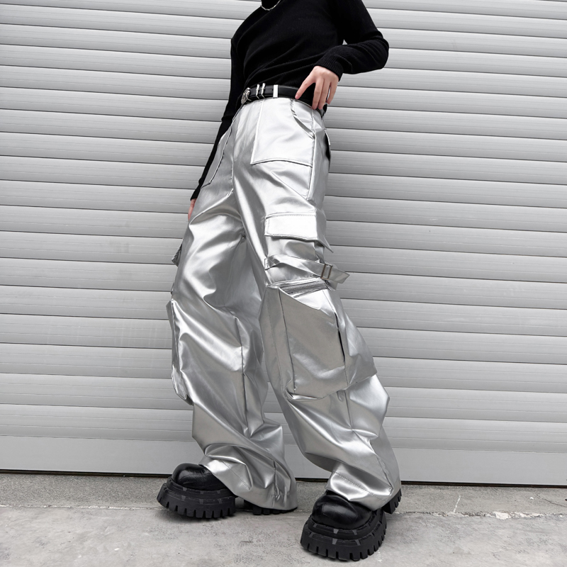 Silver Leather Pant Men Street - Leather Work Pants 리뷰 및 가격