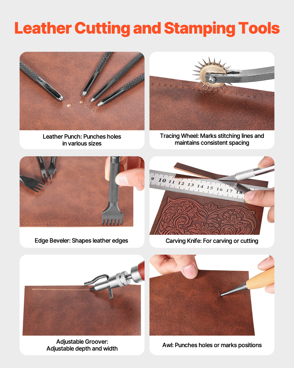 SucceBuy 38/59/61/72/92PCs Lea - Leather Stamp Set 리뷰 및 가격