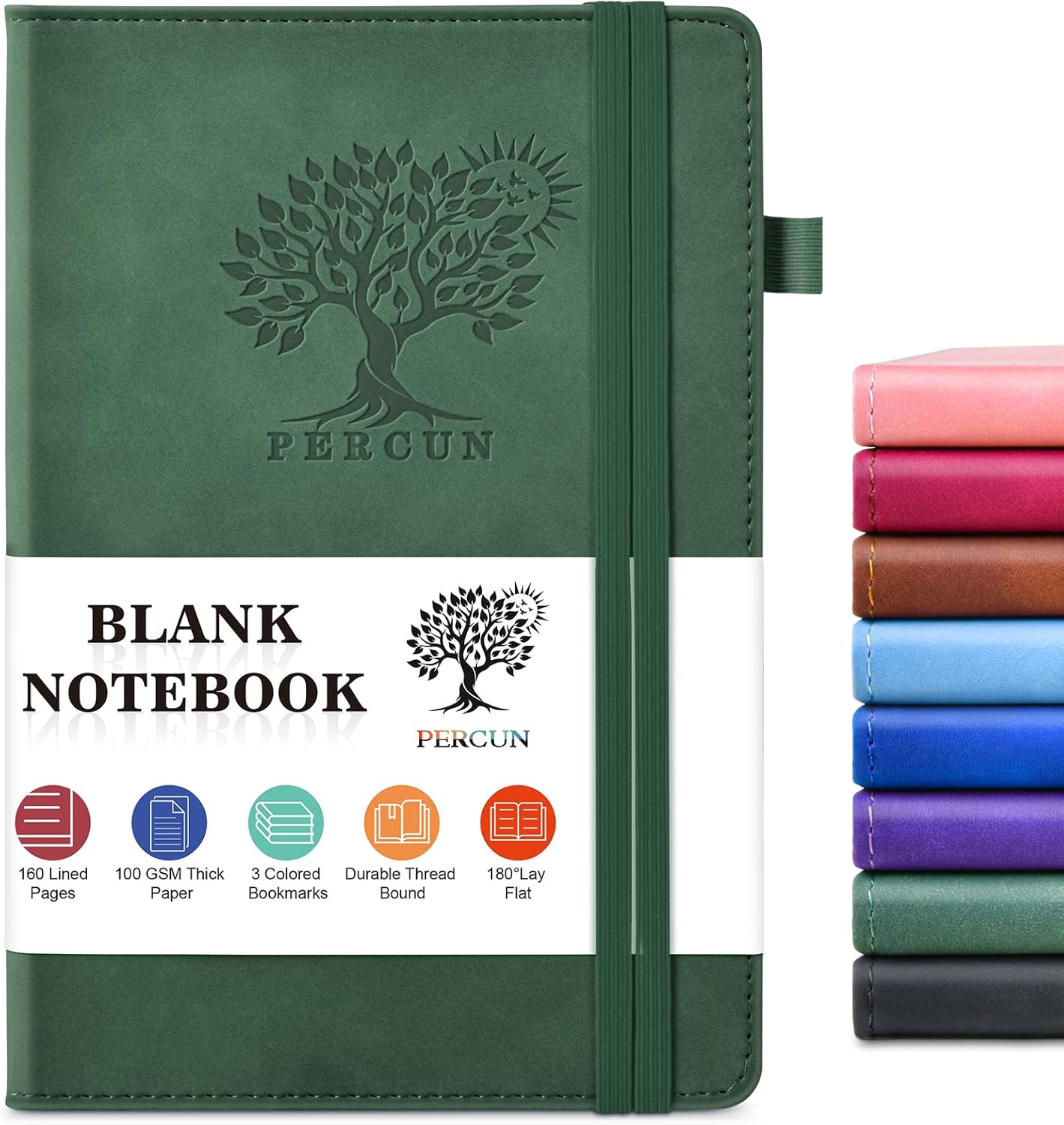 160-Page Blank Leather Journal - Leatherwork Images 리뷰 및 가격