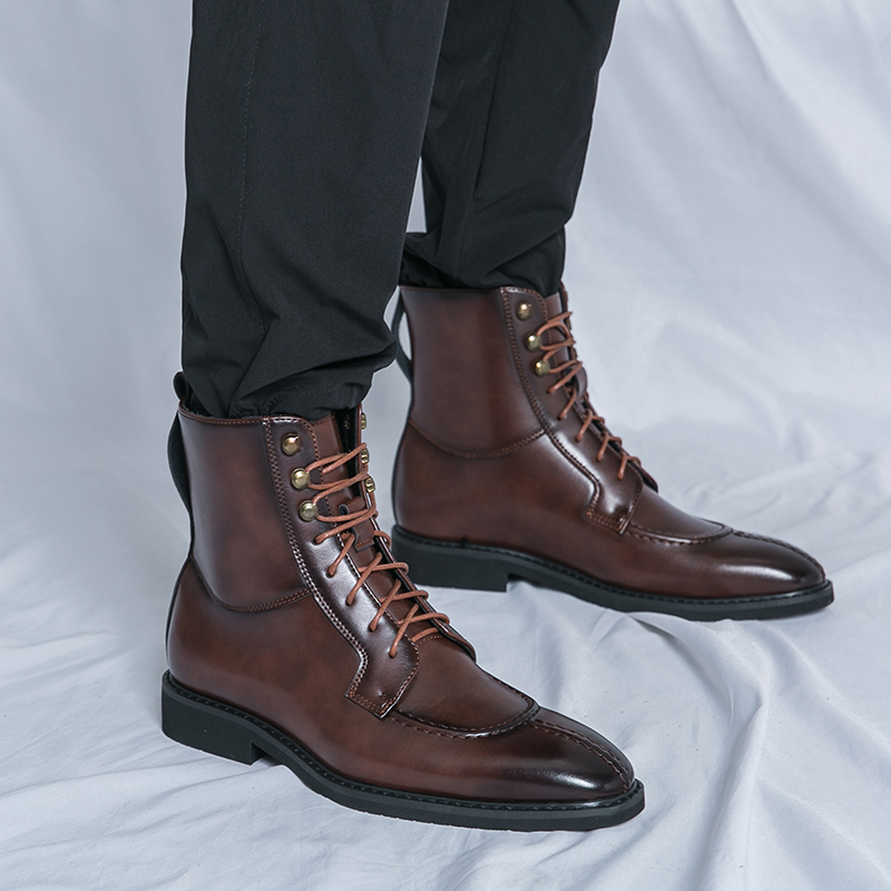 2026 New Men's Pointed Brown B - Leatherwork Designs 리뷰 및 가격