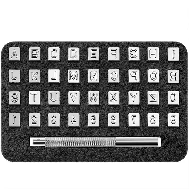 36Pcs 3mm/6mm Stainless Steel  - Leather Stamp Set 리뷰 및 가격