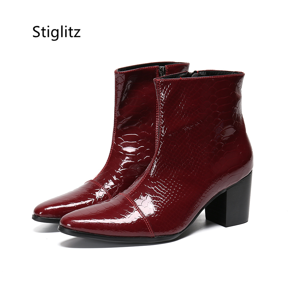 Black Red Genuine Leather Men' - Leatherwork Patterns Free 리뷰 및 가격