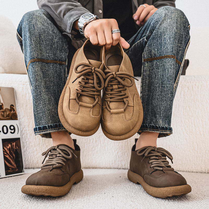 Men Casual Shoes Big Head Clas - Leatherwork Designs 리뷰 및 가격