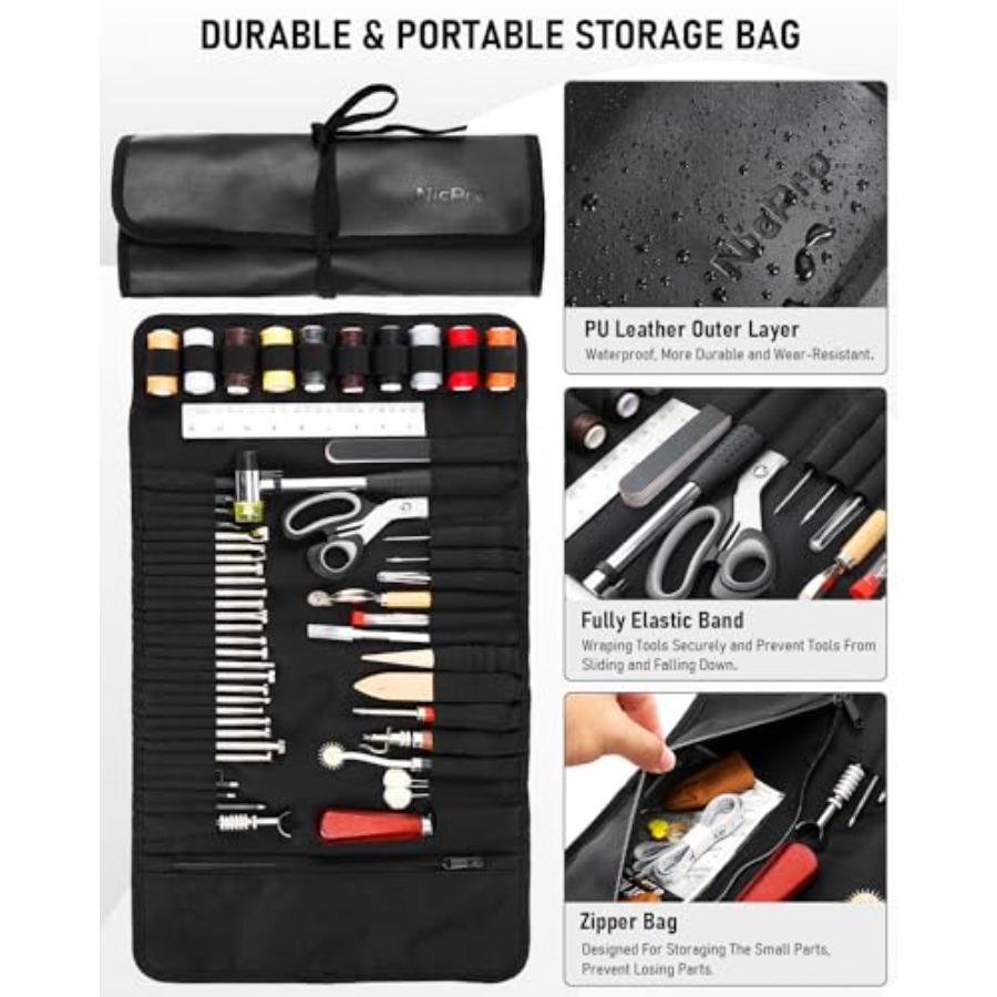 Leather Tooling Kit Leather Wo - Beginner Leatherwork Kit 리뷰 및 가격