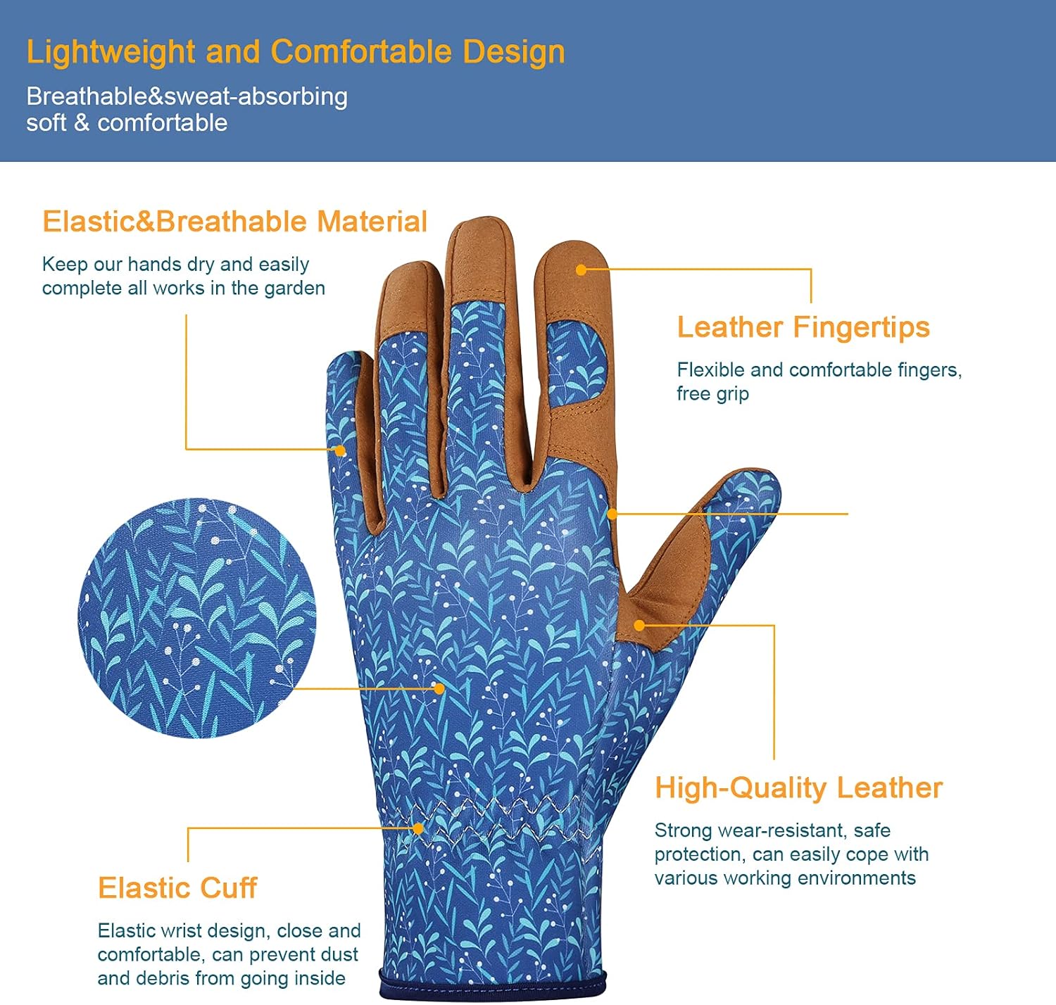 Women's Leather Gardening Glov - Leatherwork Images 리뷰 및 가격