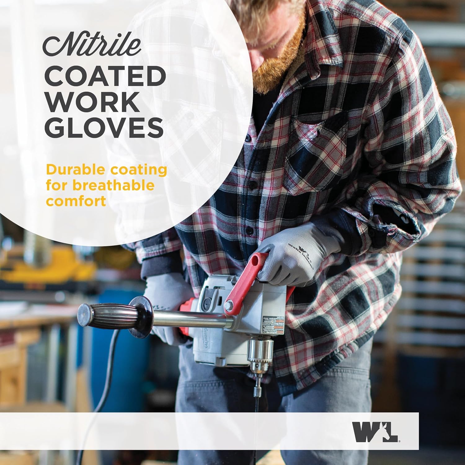Nitrile-Coated Work Gloves, Li - Leatherwork Images 리뷰 및 가격