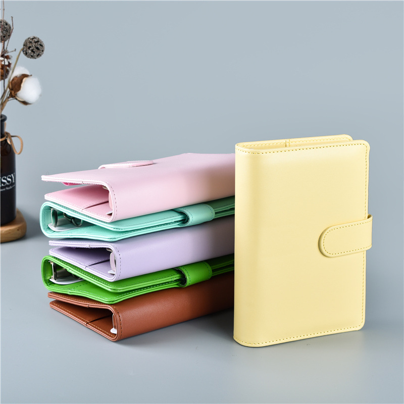 Macaron Color A5 A6 6 Ring Bin - Leather Work Notepad 리뷰 및 가격