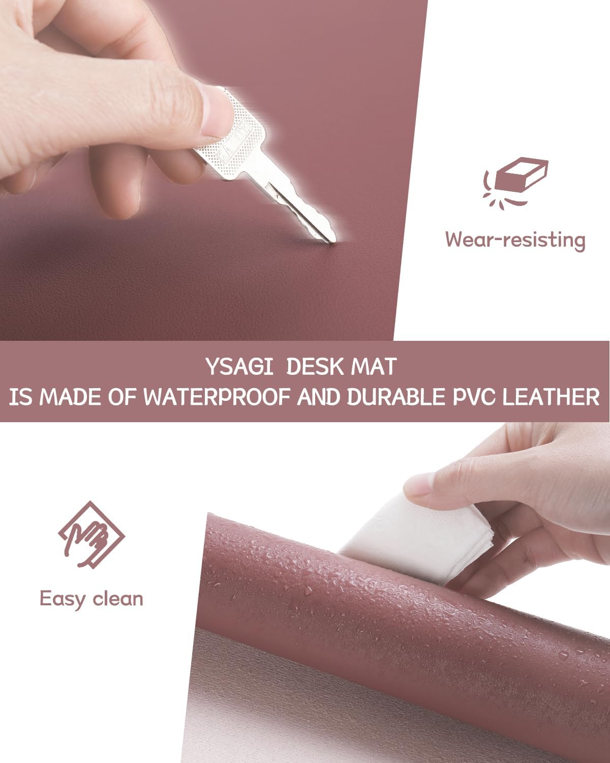 Non-Slip Leather Desk Pad Blot - Leatherwork Images 리뷰 및 가격