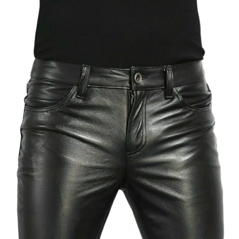 Choice PU Leather Pants Men's  - Leather Work Pants 리뷰 및 가격