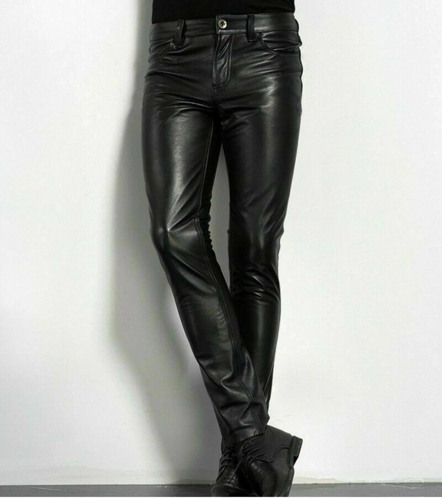Choice PU Leather Pants Men's  - Leather Work Pants 리뷰 및 가격