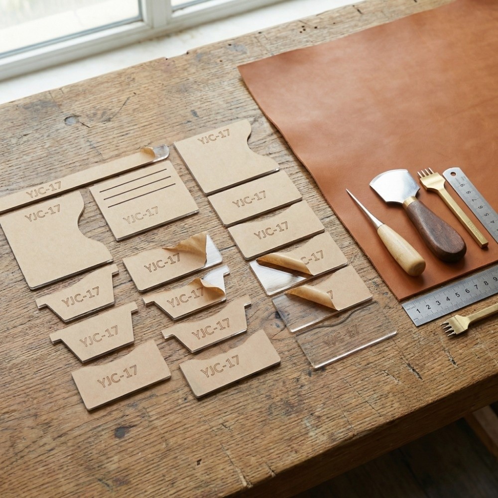 13Pcs YJC-17 Wallet Template A - Leatherwork Patterns Free 리뷰 및 가격