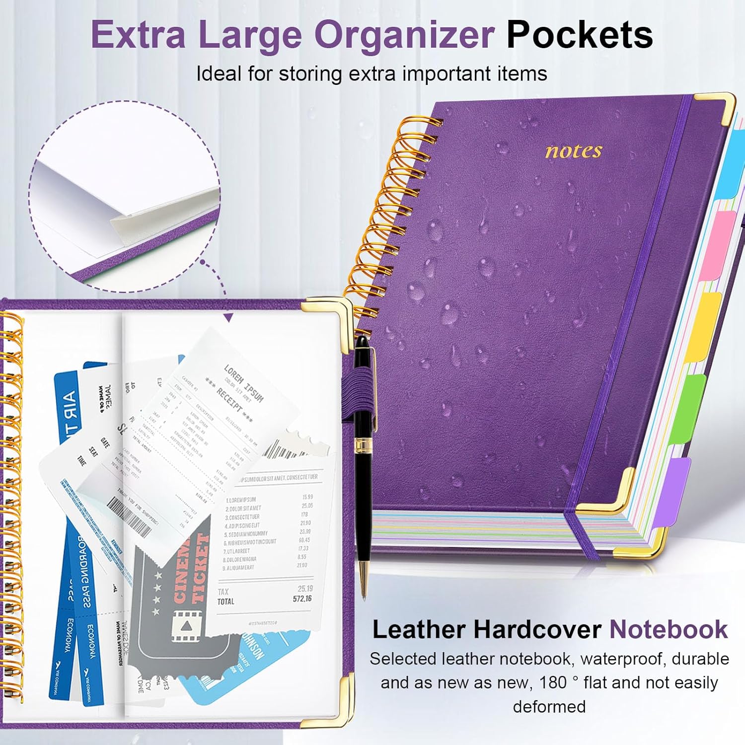8x10 Hardcover Spiral Notebook - Leatherwork Images 리뷰 및 가격