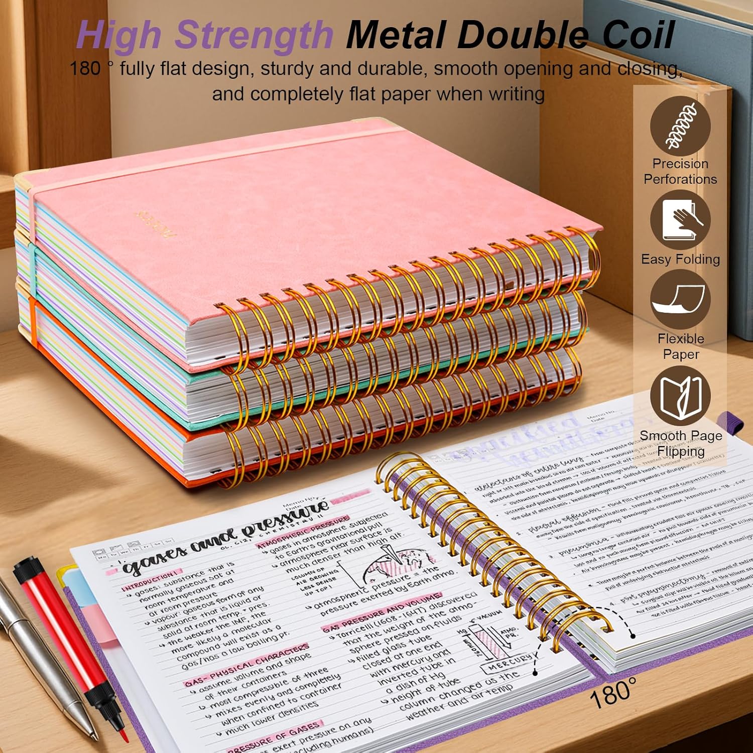 8x10 Hardcover Spiral Notebook - Leatherwork Images 리뷰 및 가격