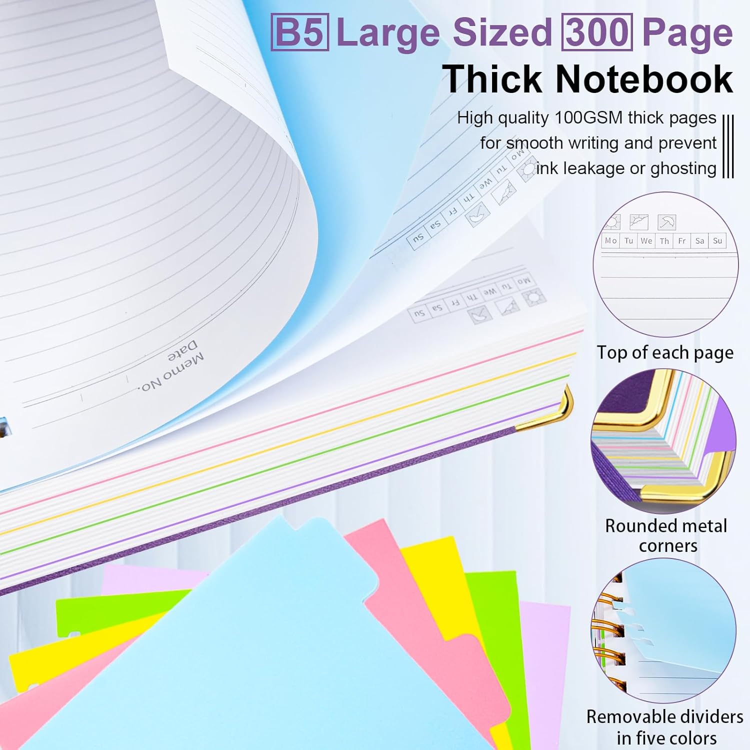 8x10 Hardcover Spiral Notebook - Leatherwork Images 리뷰 및 가격