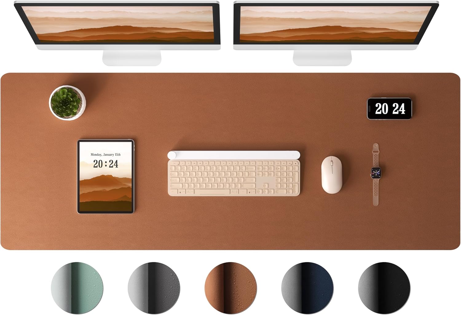 Large Leather Desk Pad Protect - Leatherwork Images 리뷰 및 가격