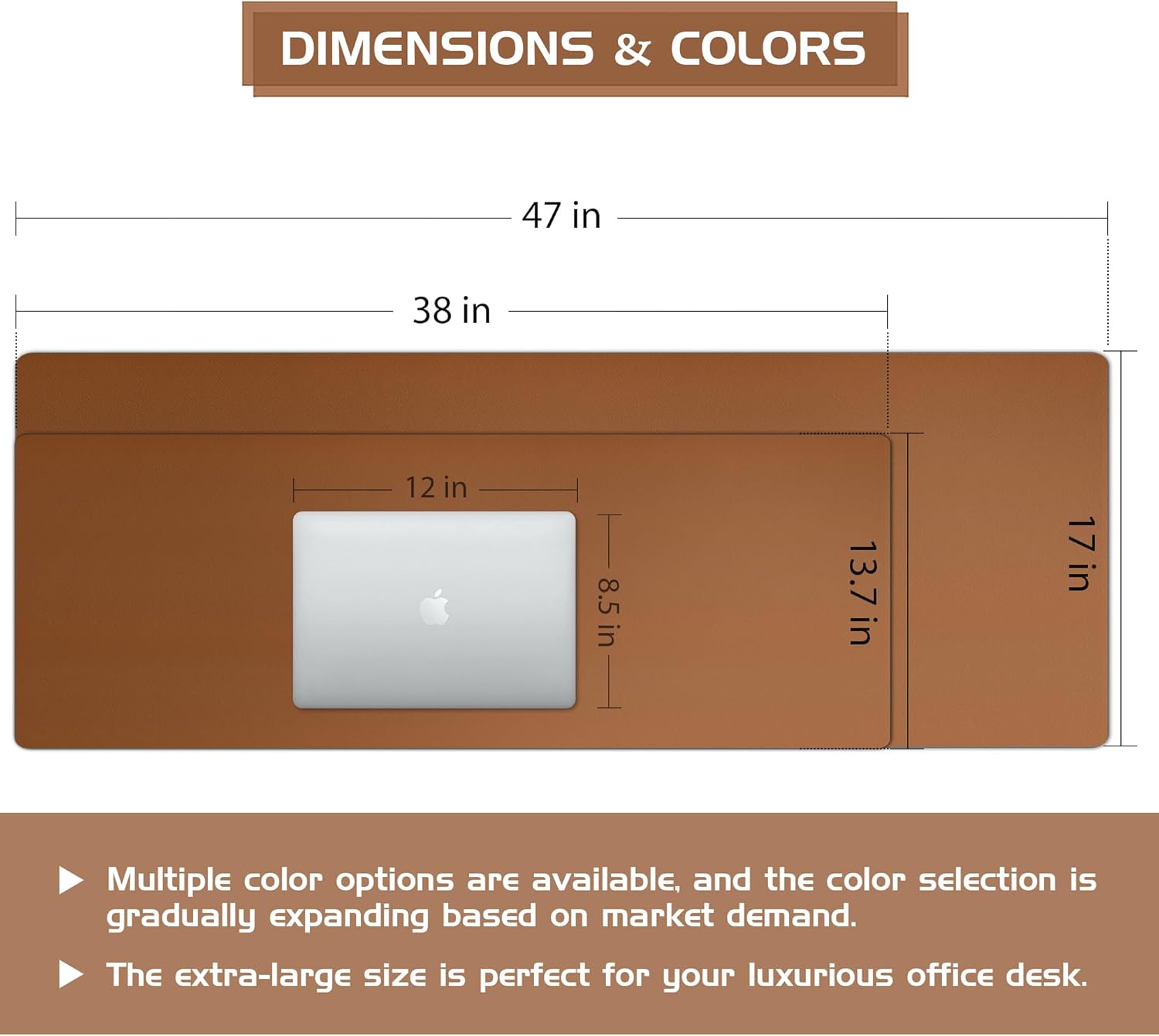 Large Leather Desk Pad Protect - Leatherwork Images 리뷰 및 가격
