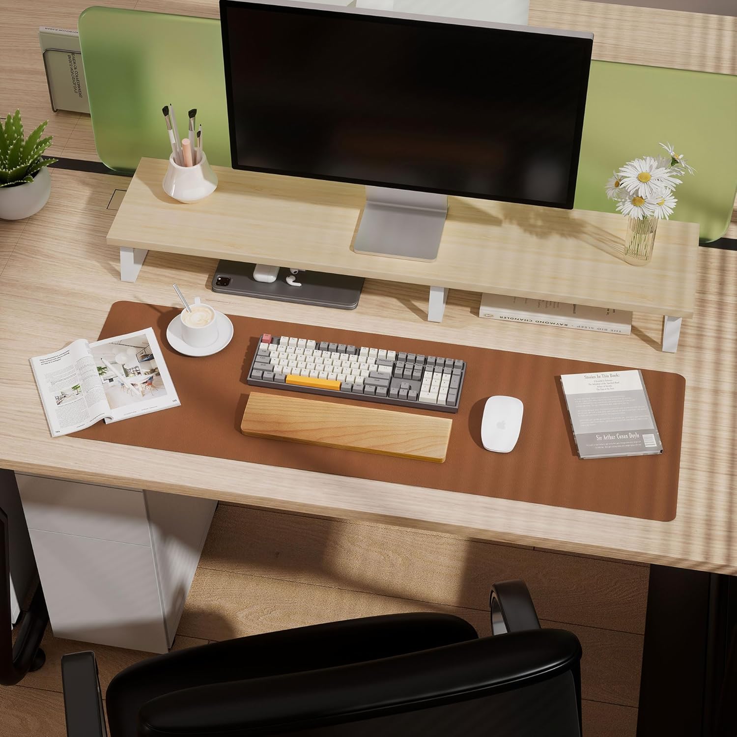 Large Leather Desk Pad Protect - Leatherwork Images 리뷰 및 가격
