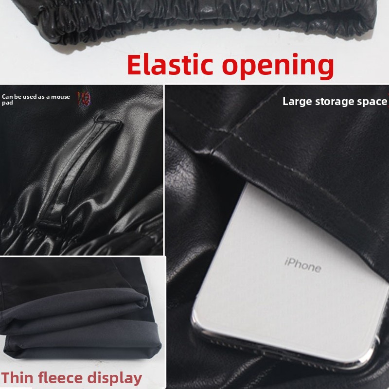 Thickened Fleece Lined Leather - Leather Work Pants 리뷰 및 가격