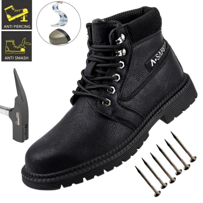 Men Boots Outdoor Leather Ankl - Leatherwork Designs 리뷰 및 가격