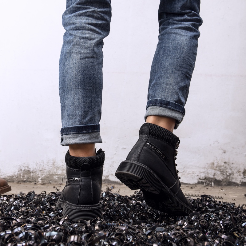 Men Boots Outdoor Leather Ankl - Leatherwork Designs 리뷰 및 가격
