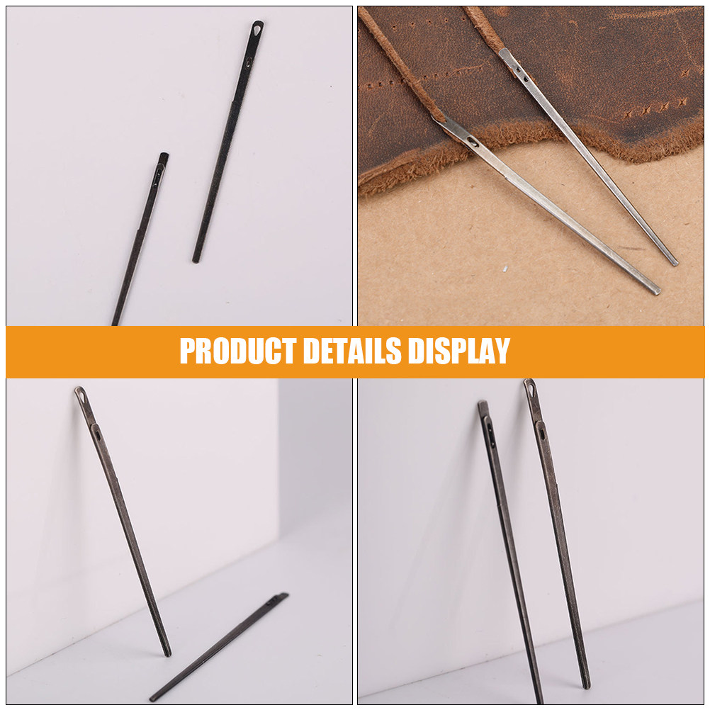 2Pcs Leathercraft Needles Stee - Leatherwork Hand Sewing Needles 리뷰 및 가격