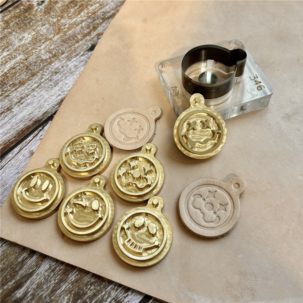 Custom Pendant Smile Face Copp - Leather Stamp Set 리뷰 및 가격