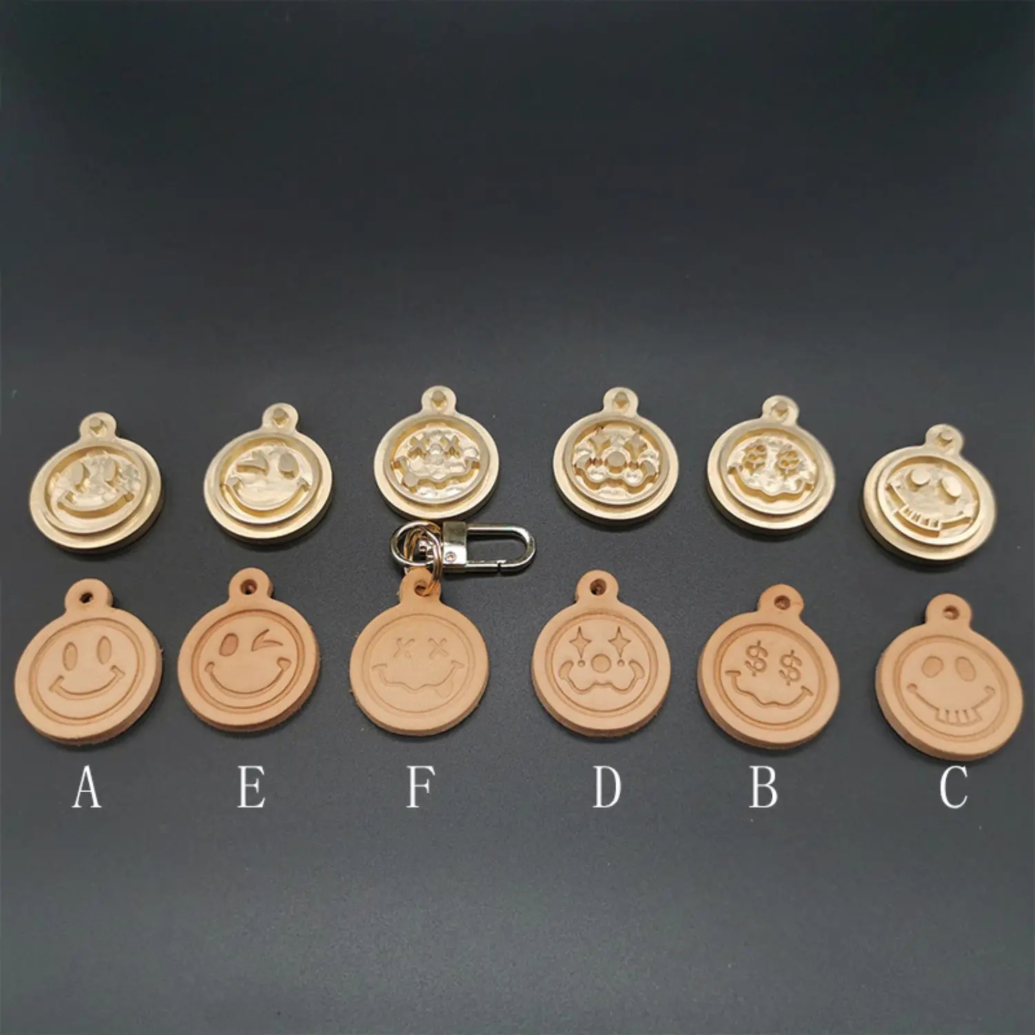 Custom Pendant Smile Face Copp - Leather Stamp Set 리뷰 및 가격