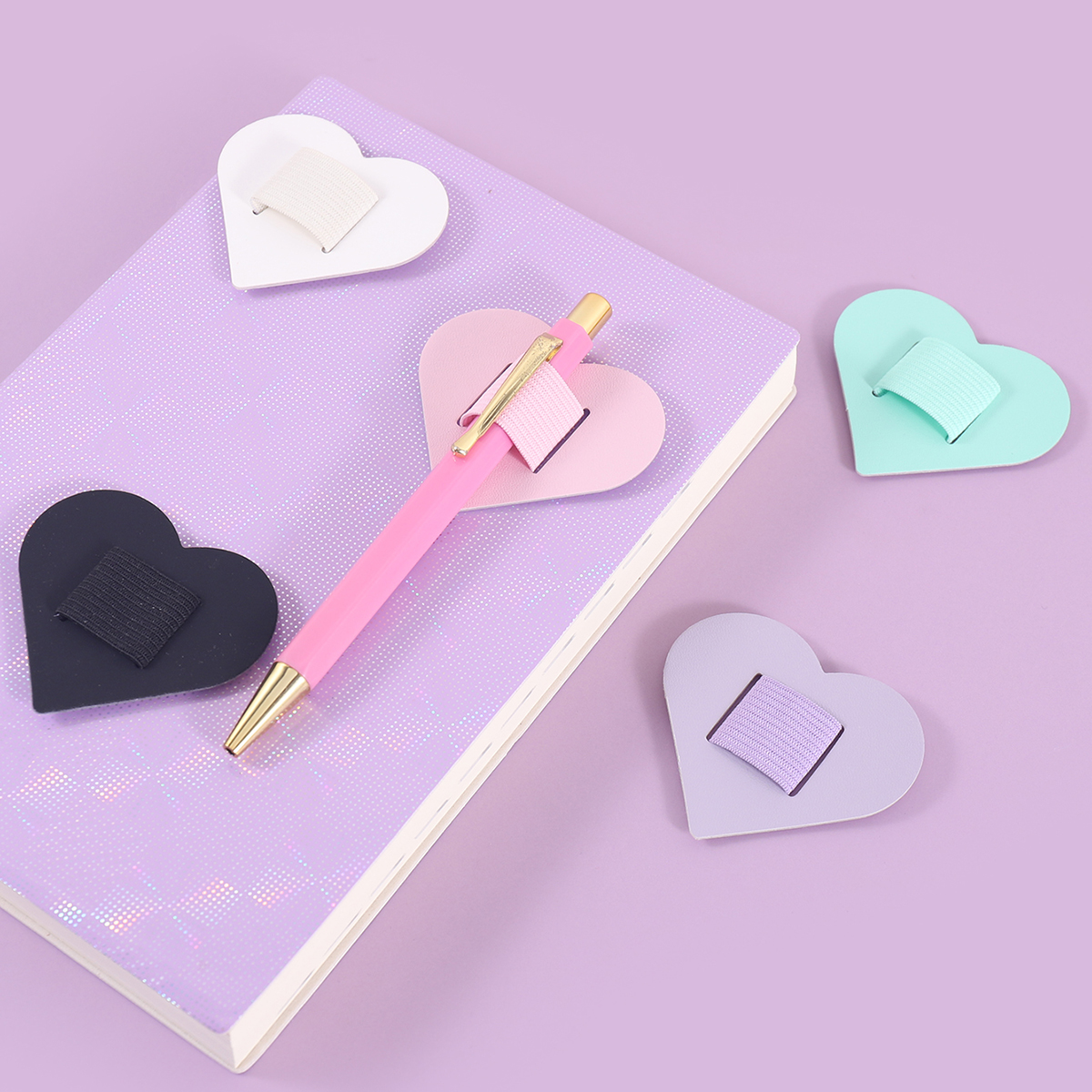 Self-Adhesive Heart Pen Clip H - Leather Work Notepad 리뷰 및 가격