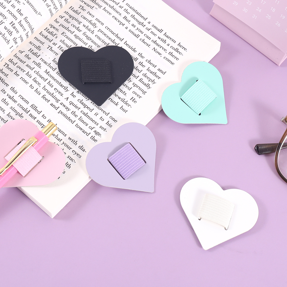 Self-Adhesive Heart Pen Clip H - Leather Work Notepad 리뷰 및 가격