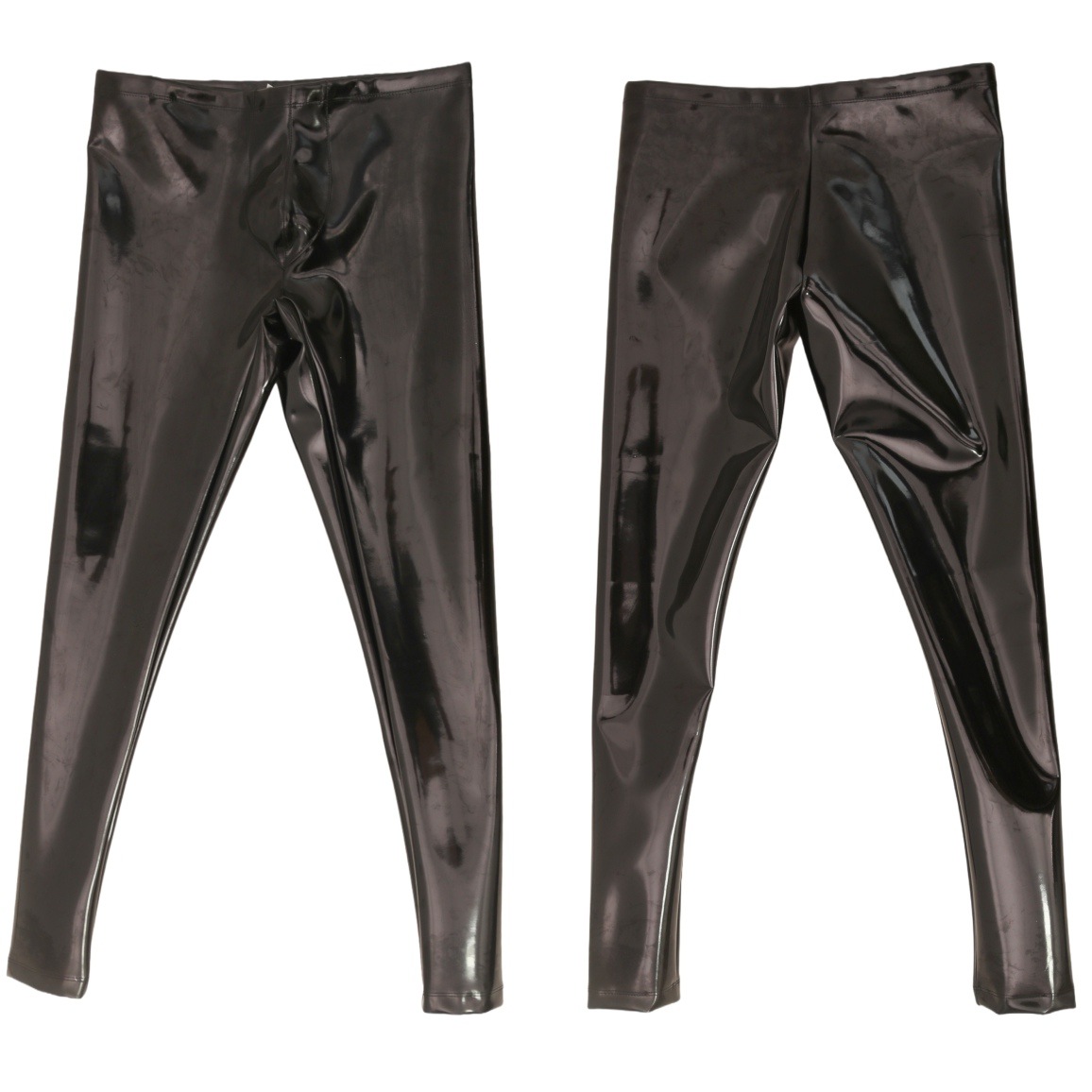 Faux Latex Double-Sided PU Lea - Leather Work Pants 리뷰 및 가격