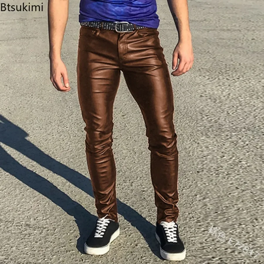 Elastic Low Waist Sexy Pu Leat - Leather Work Pants 리뷰 및 가격