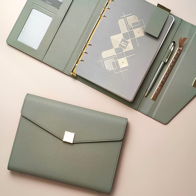 A5 Pu Leather Binder Notebook  - Leather Work Notepad 리뷰 및 가격