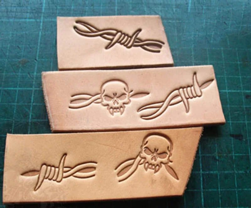 5pcs Thorns and skull pattern  - Leatherwork Patterns Free 리뷰 및 가격