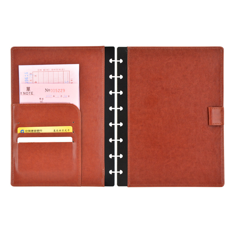 Loose-leaf Leather Cover Mushr - Leather Work Notepad 리뷰 및 가격