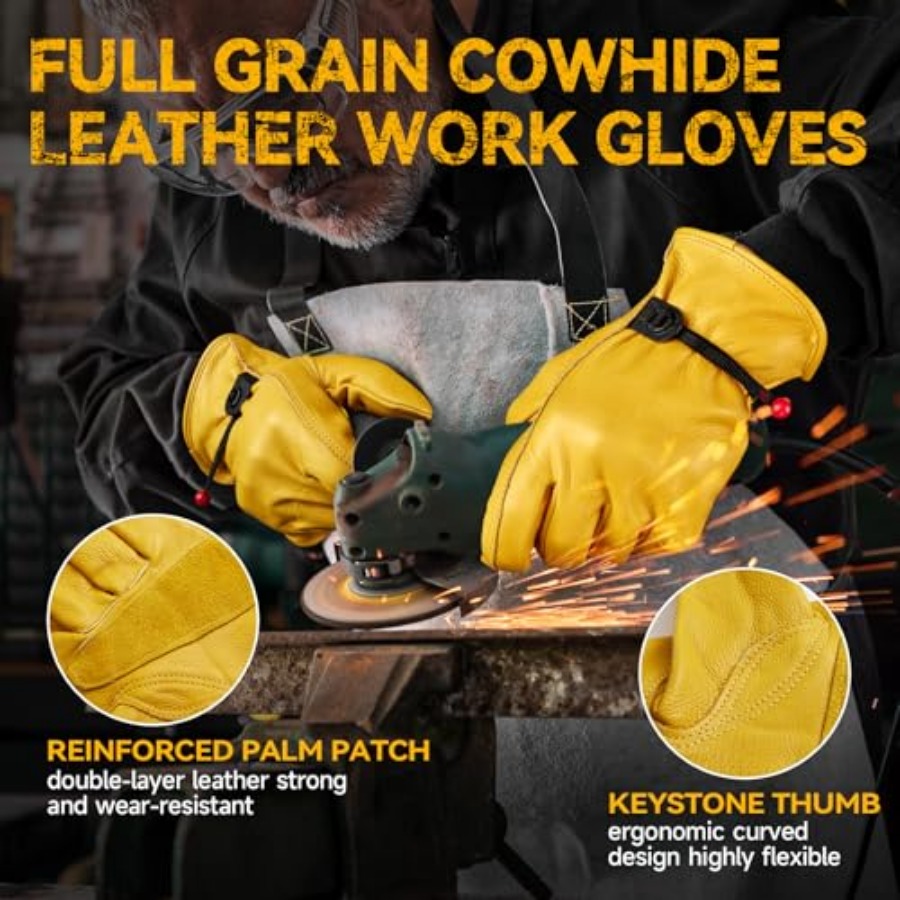 Leather Work Gloves for Men, 3 - Leveling Leatherworking 리뷰 및 가격